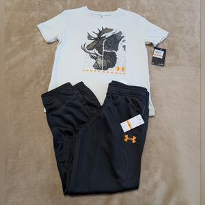 Under Armour Boys T Shirt and Pants 2-Piece Set